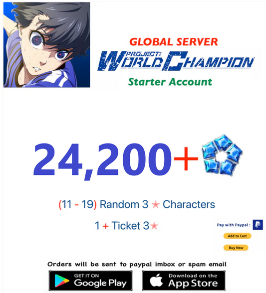 [Global Server]24200+ BLUE LOCK Project: World Champion  Reroll Starter Account