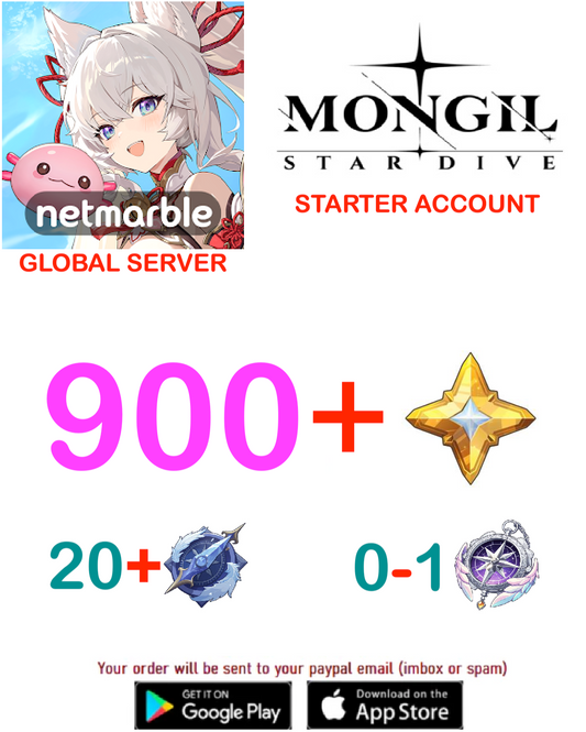 ⭐ GLOBAL SERVER⭐ 900+ StarLight  Mongil Star Dive Starter Account