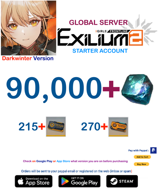 (Global Server-America- DarkWinter)  90.000 + Collapse Piece GIRLS' FRONTLINE 2: EXILIUM Starter account
