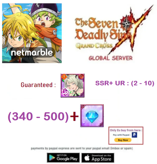 [Global Server] GEMS + SSR + UR  7DS Grand Cross Starter Account