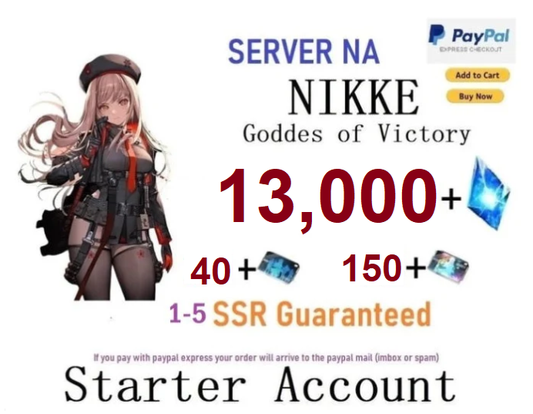 [NA Server] Fresh Starter Account 13,000+ Gems GODDESS OF VICTORY: NIKKE Starter Reroll Account