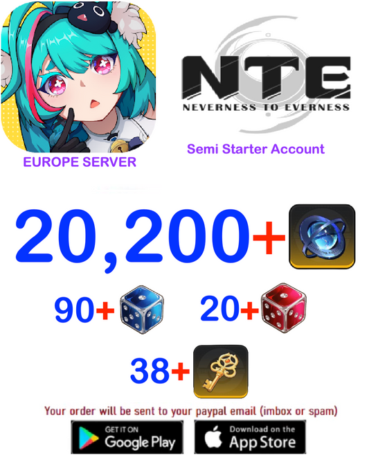 [Europe Server]???+ Annulith  Neverness to Everness Starter Account