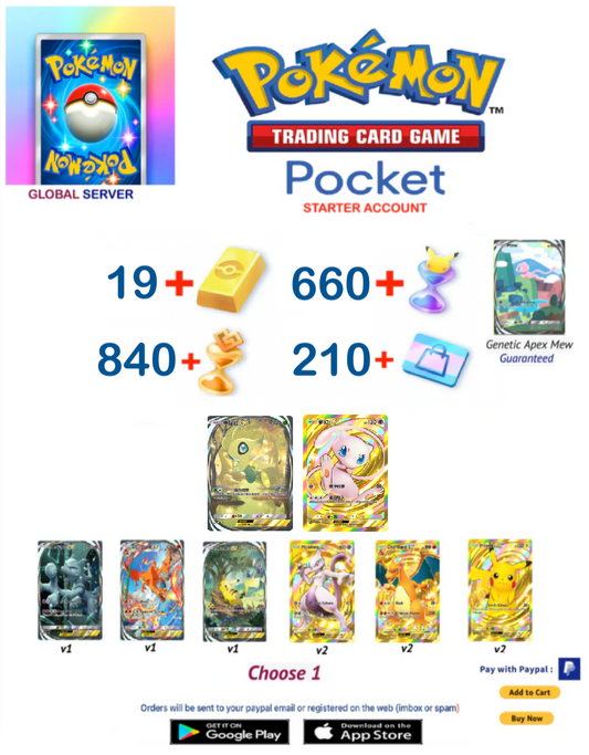 [Global Server][INSTANT DELIVERY] Pokemon TCG Pocket Starter Account