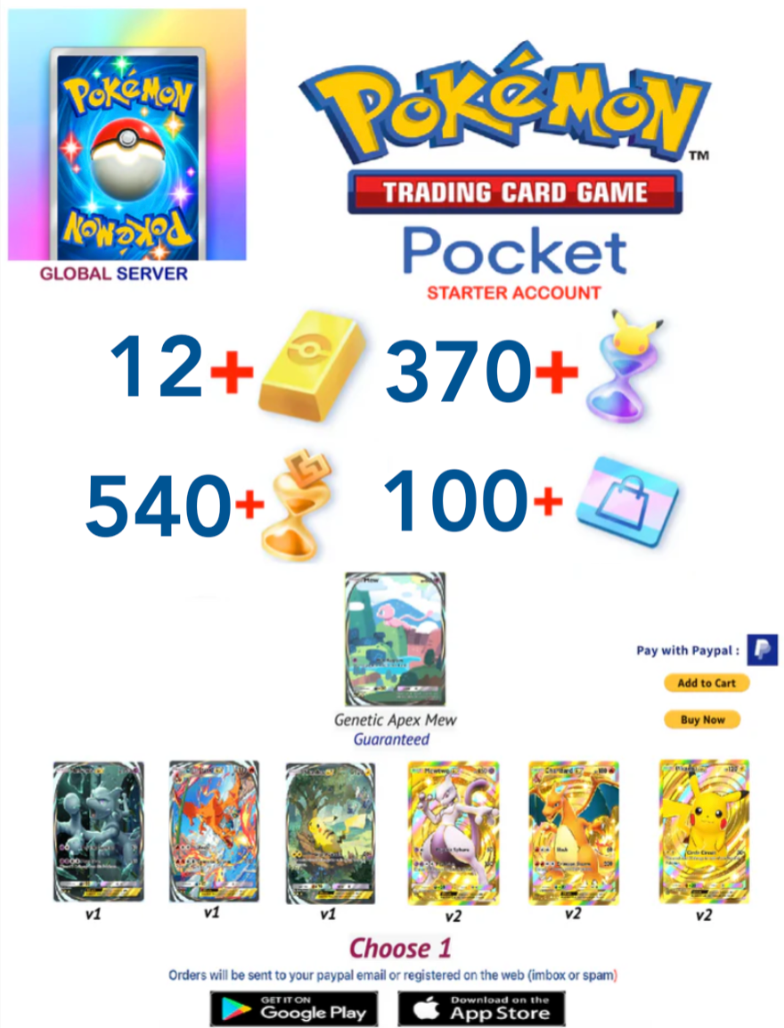 [Global Server][INSTANT DELIVERY] Pokemon TCG Pocket Starter Account