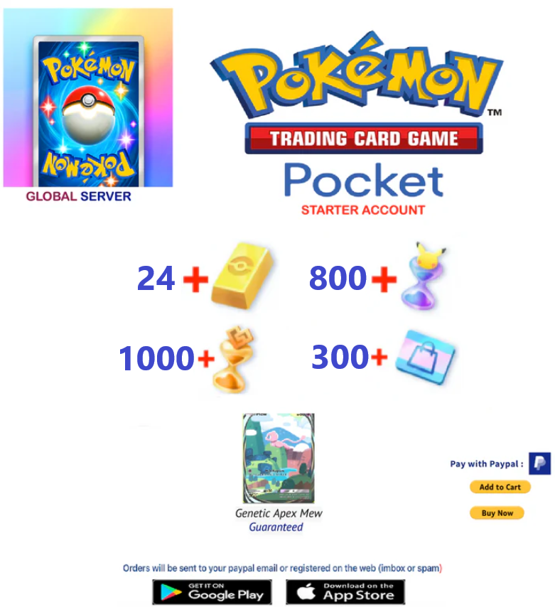 [Global Server][INSTANT DELIVERY] Pokemon TCG Pocket Starter Account v1