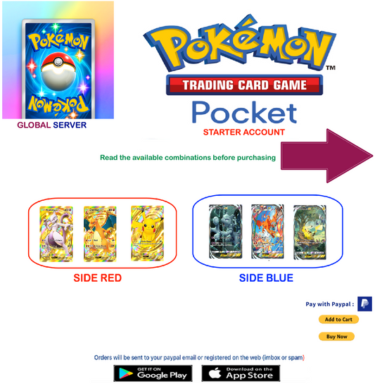 [Global Server][INSTANT DELIVERY] Pokemon TCG Pocket Starter Account v1 ( You can choose the cards)