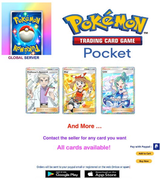 [SERVER GLOBAL] Any Card  Pokemon Tcg Pocket