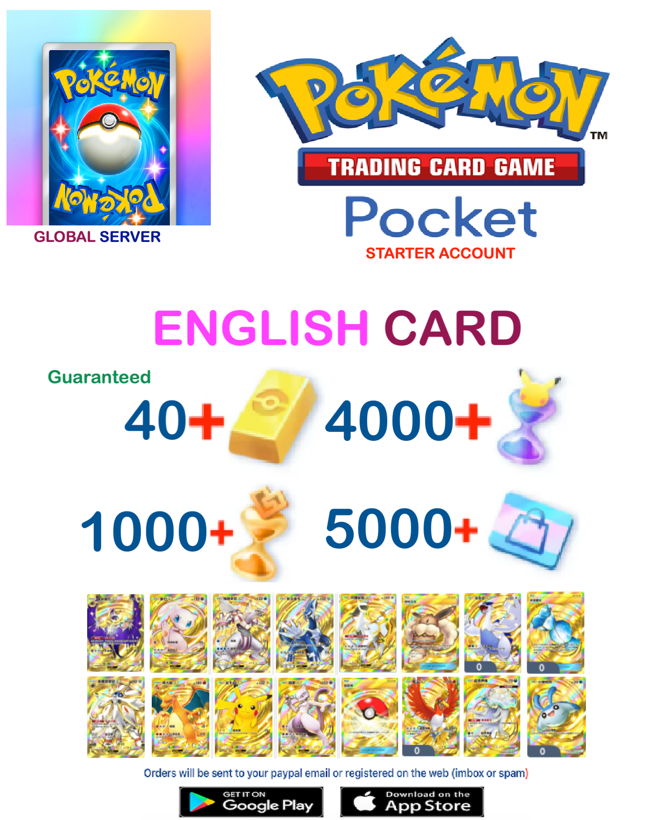 [Global Server][ENGLISH CARD][INSTANT DELIVERY] Pokemon TCG Pocket Starter Account v2