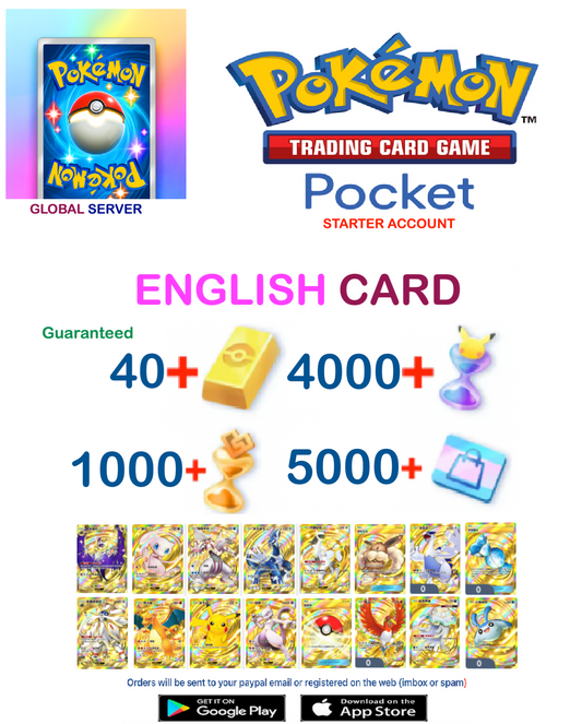 [Global Server][ENGLISH CARD][INSTANT DELIVERY] Pokemon TCG Pocket Starter Account v2