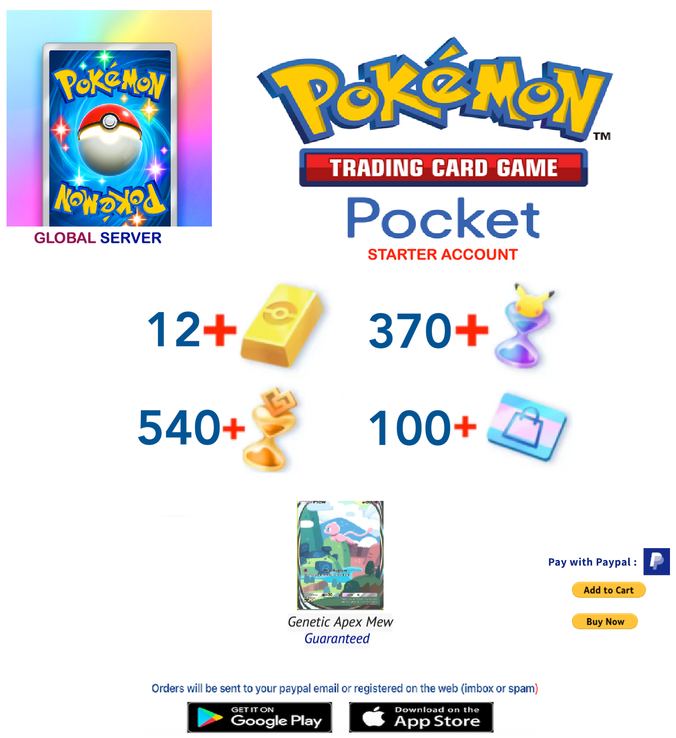 [Global Server][INSTANT DELIVERY] Pokemon TCG Pocket Starter Account v1