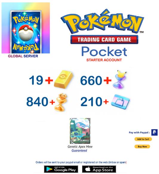 [Global Server][INSTANT DELIVERY] Pokemon TCG Pocket Starter Account v1