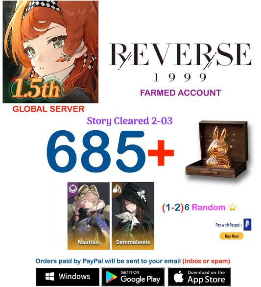 [GLOBAL SERVER][INSTANT DELIVERY] ?? Unilog + Nautika + (2-3)-6* Reverse: 1999  Farmed Account