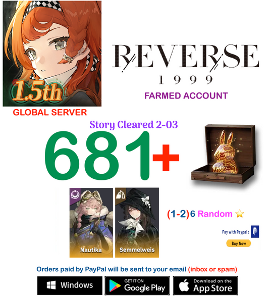 [GLOBAL SERVER][INSTANT DELIVERY] ??  Unilog + Nautika + (2-3)-6* Reverse: 1999  Farmed Account