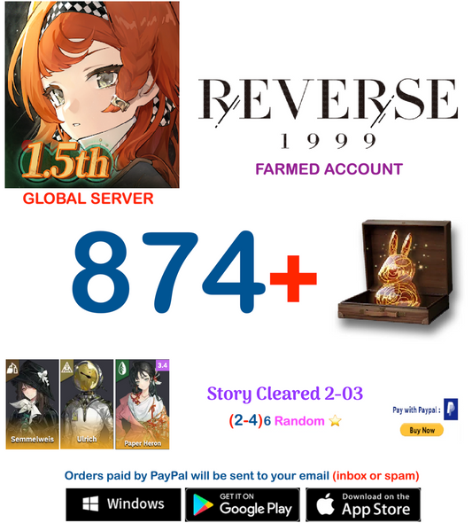 [GLOBAL SERVER][INSTANT DELIVERY]  ?? Unilog + Paper heron +  Reverse: 1999  Farmed Account