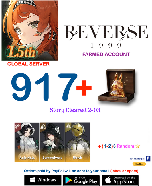 [GLOBAL SERVER][INSTANT DELIVERY] ?? + Unilog + Anjo Nala + (1-2) 6 ⭐  Reverse 1999 Farmed Account