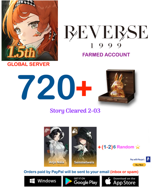 [GLOBAL SERVER][INSTANT DELIVERY] ?? + Unilog + Anjo Nala + (1-2) 6 ⭐  Reverse 1999 Farmed Account