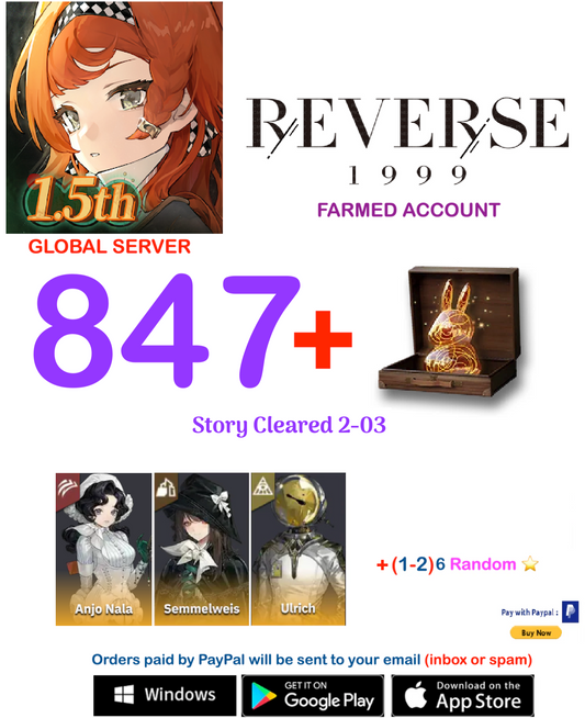 [GLOBAL SERVER][INSTANT DELIVERY] ?? + Unilog + Anjo Nala + (1-2) 6 ⭐  Reverse 1999 Farmed Account