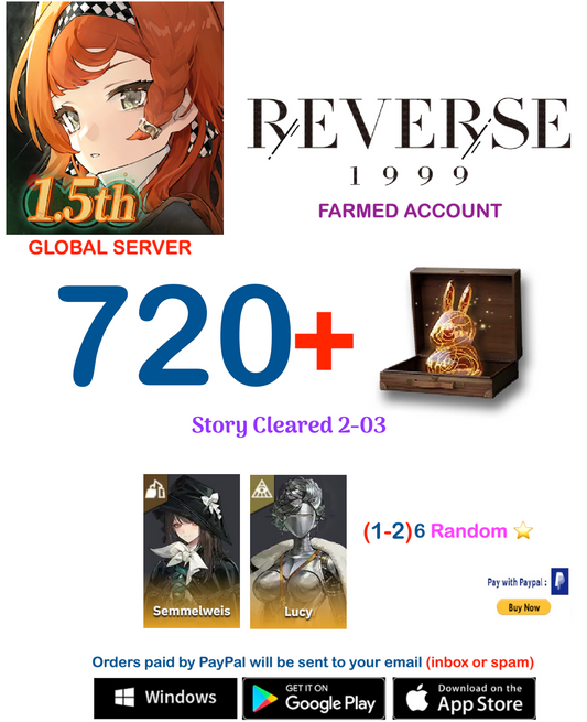 [GLOBAL SERVER][INSTANT DELIVERY]  ?? Unilog + Lucy +  Reverse: 1999  Farmed Account