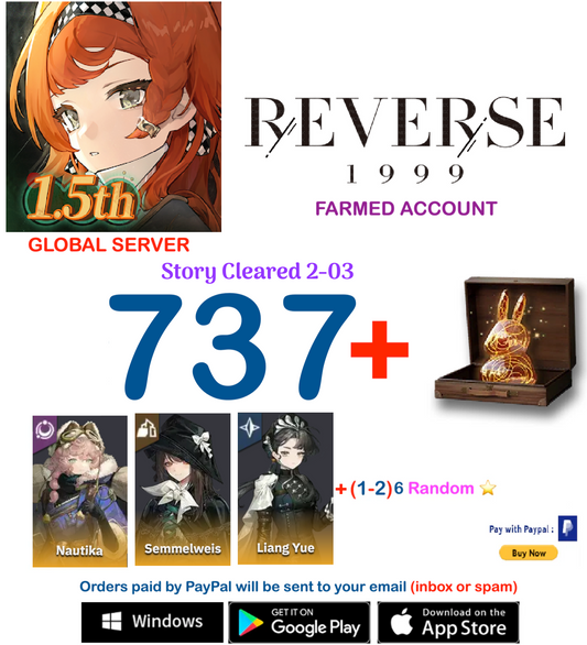 [GLOBAL SERVER][INSTANT DELIVERY] ?? Unilog + Liang Yue + Nautika ⭐  Reverse 1999 Farmed Account