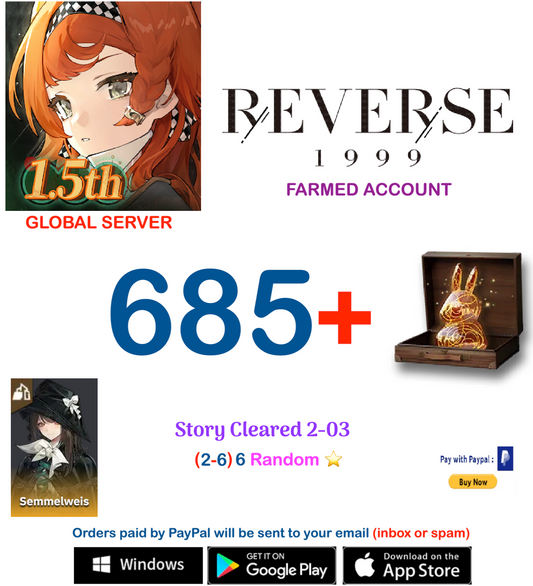 [GLOBAL SERVER][INSTANT DELIVERY]  ?? Unilog   Reverse: 1999  Farmed Account v1