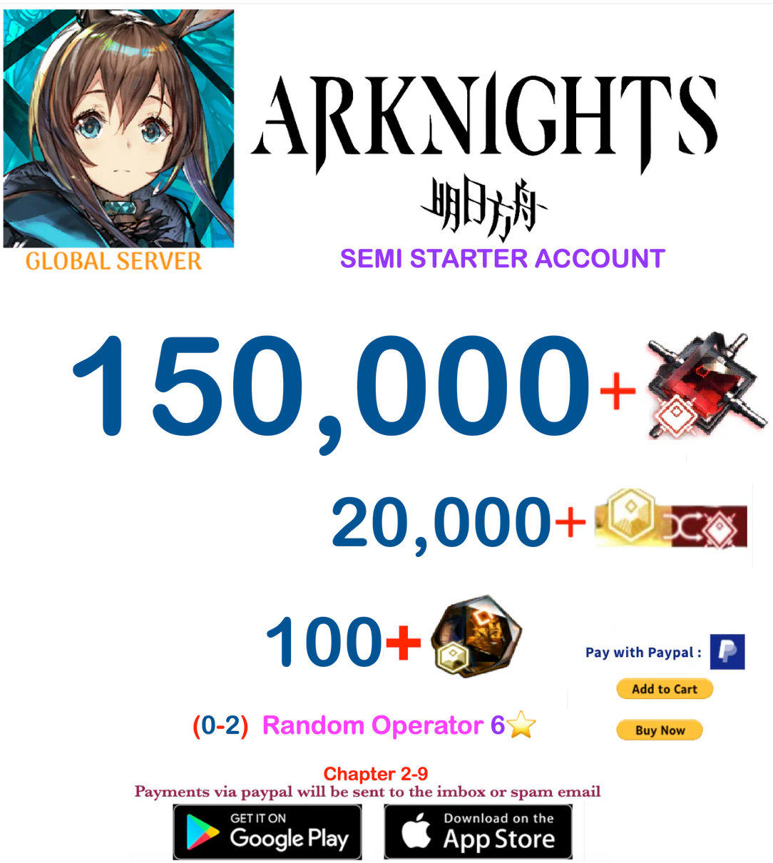 [Global Server] Arknights Farmed Account v2