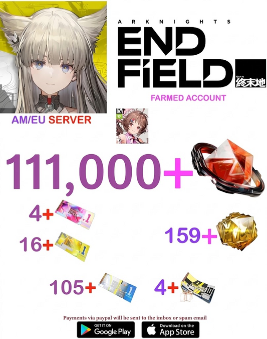 [NA/EU SERVER][INSTANT DELIVERY] ?? + Oroberyl  / Arknights: Endfield Farmed Account v3
