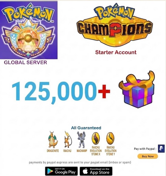 [GLOBAL SERVER] 125,000 +VP  Pokemon Champions Starter Account v1