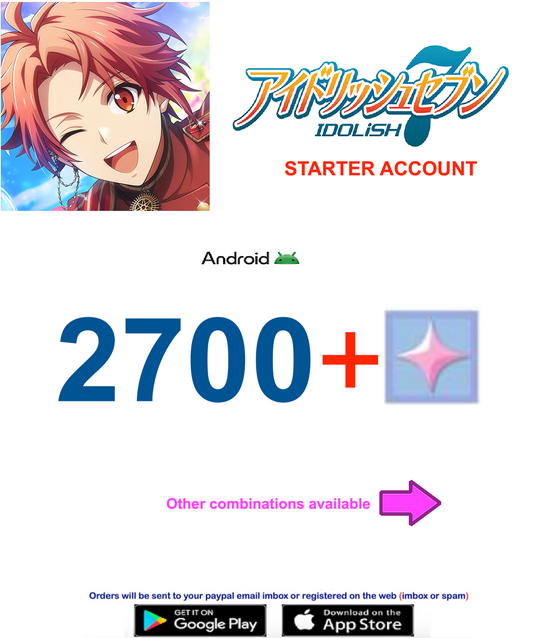 (Japan Server)  2700 Stones IDOLiSH7 Starter Account