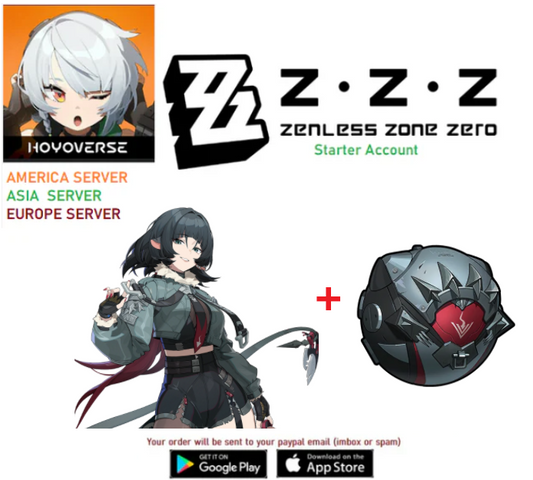 (All Servers)  Jane Doe + Weapon  - Zenless Zone Zero Starter Account (AR8+)