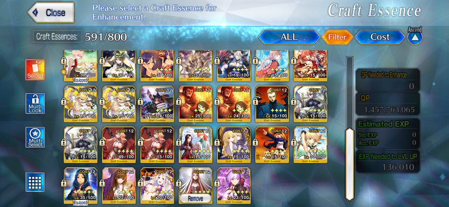 [NA SEVER]   31SSR Nero Draco Tiamat,Tonelico Fate Grand order  Endgam