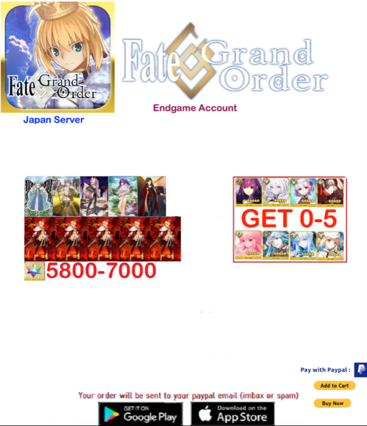 ⭐[JP Server] custom  + 5900 SQ LL Fate Grand Order FGO  Endgame  v17