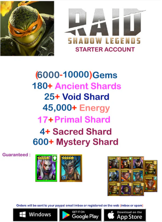 Raid Shadow Legends Starter Account v1