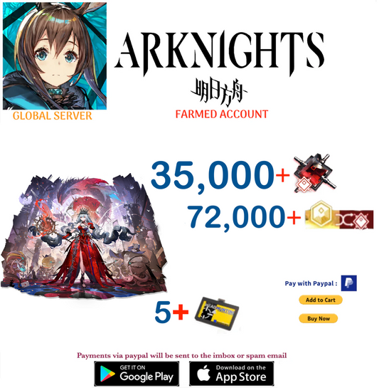 [Global Server] 35,000 +Orundum + Skadi the Corrupting Heart -    Arknights Farmed Account