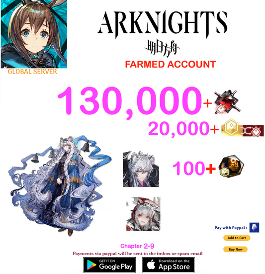 [Global Server] 130,000+ Orundum + SilverAsh , Pramanix  / Arknights Farmed Account v12