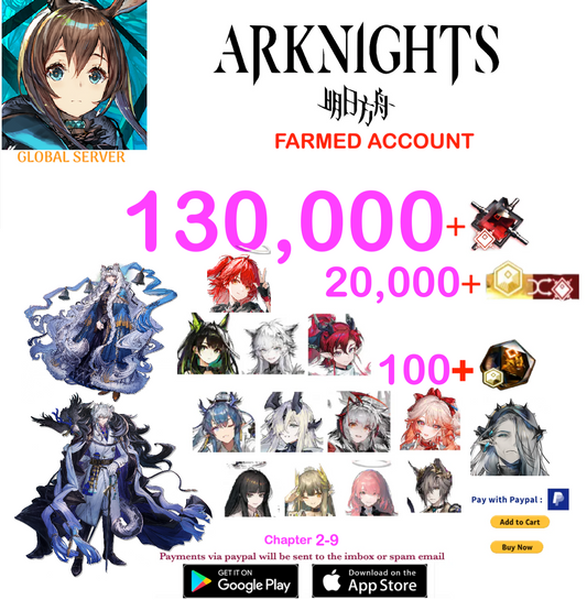 [Global Server] 102,000 +Orundum + SilverAsh , Pramanix   -    Arknights Farmed Account v2