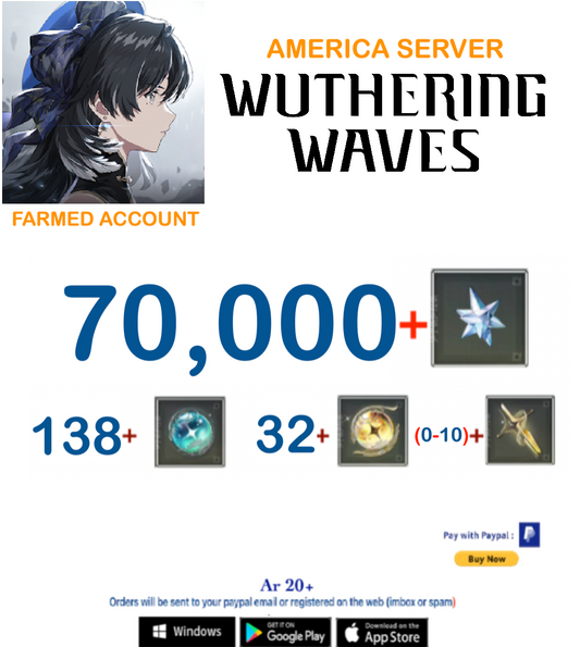 (America Server) Wuthering Waves Farmed Account