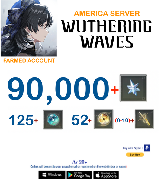 (America Server) Wuthering Waves Farmed Account