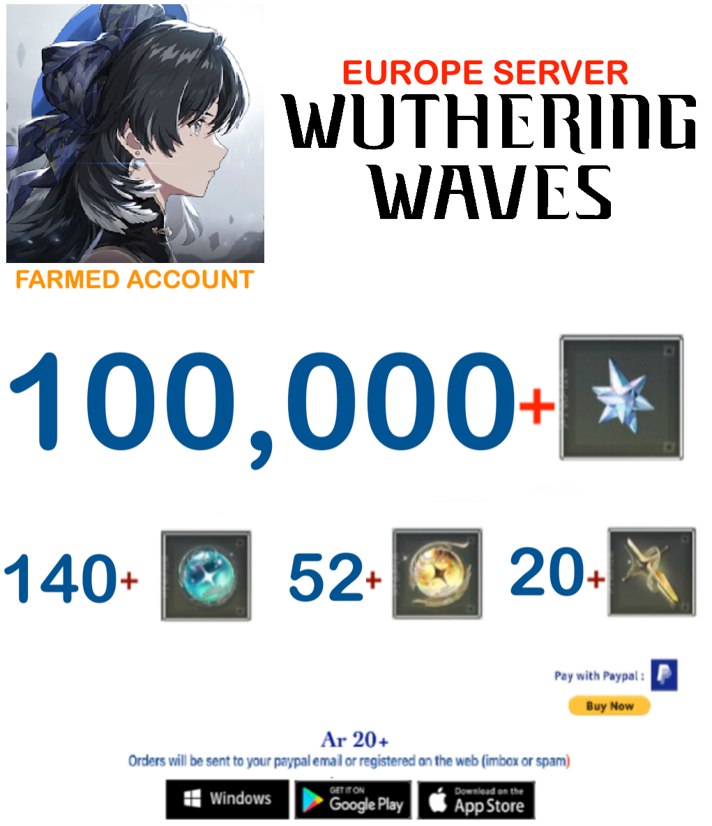 (Europe Server) Wuthering Waves Farmed Account