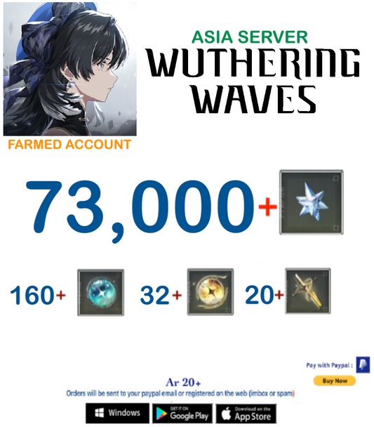 (Asia Server) Wuthering Waves Farmed Account