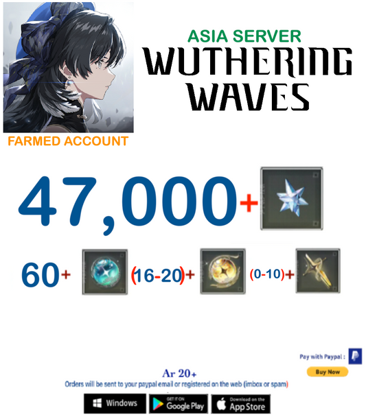 (Asia Server) Wuthering Waves Farmed Account