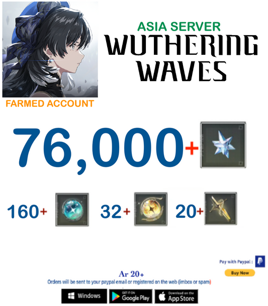 (Asia Server) Wuthering Waves Farmed Account