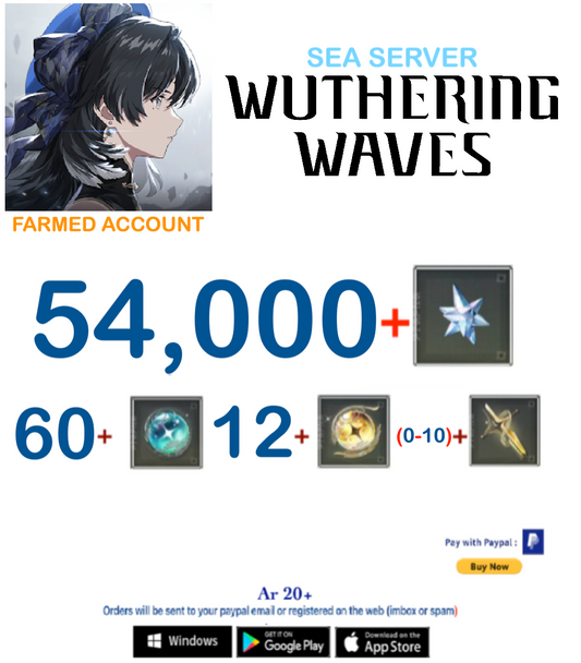 (Sea Server)  Wuthering Waves Farmed Account