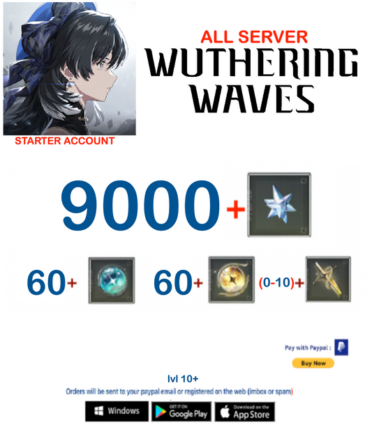 (All  Server) Wuthering Waves Starter Account AR 10+