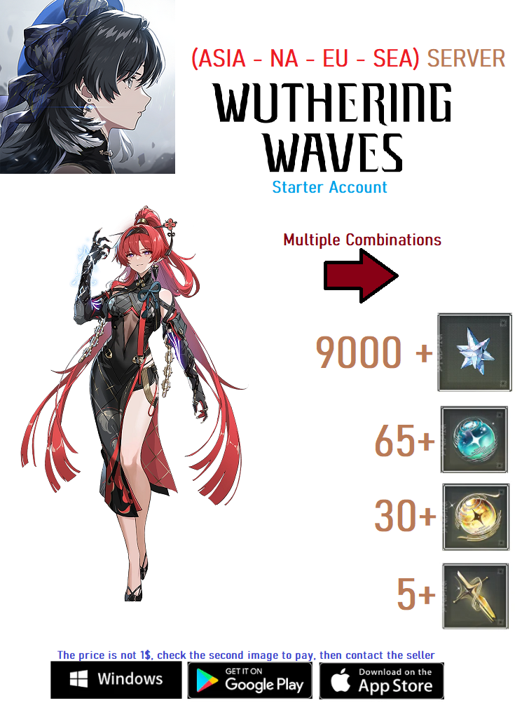 (NA-EU-SA-SEA Server) Yinlin + Multiple Combinations -  Wuthering Waves  Starter  Account