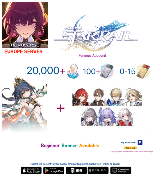 [Europe Server] Yunli + Multiple Combinations Honkai  Reroll Account